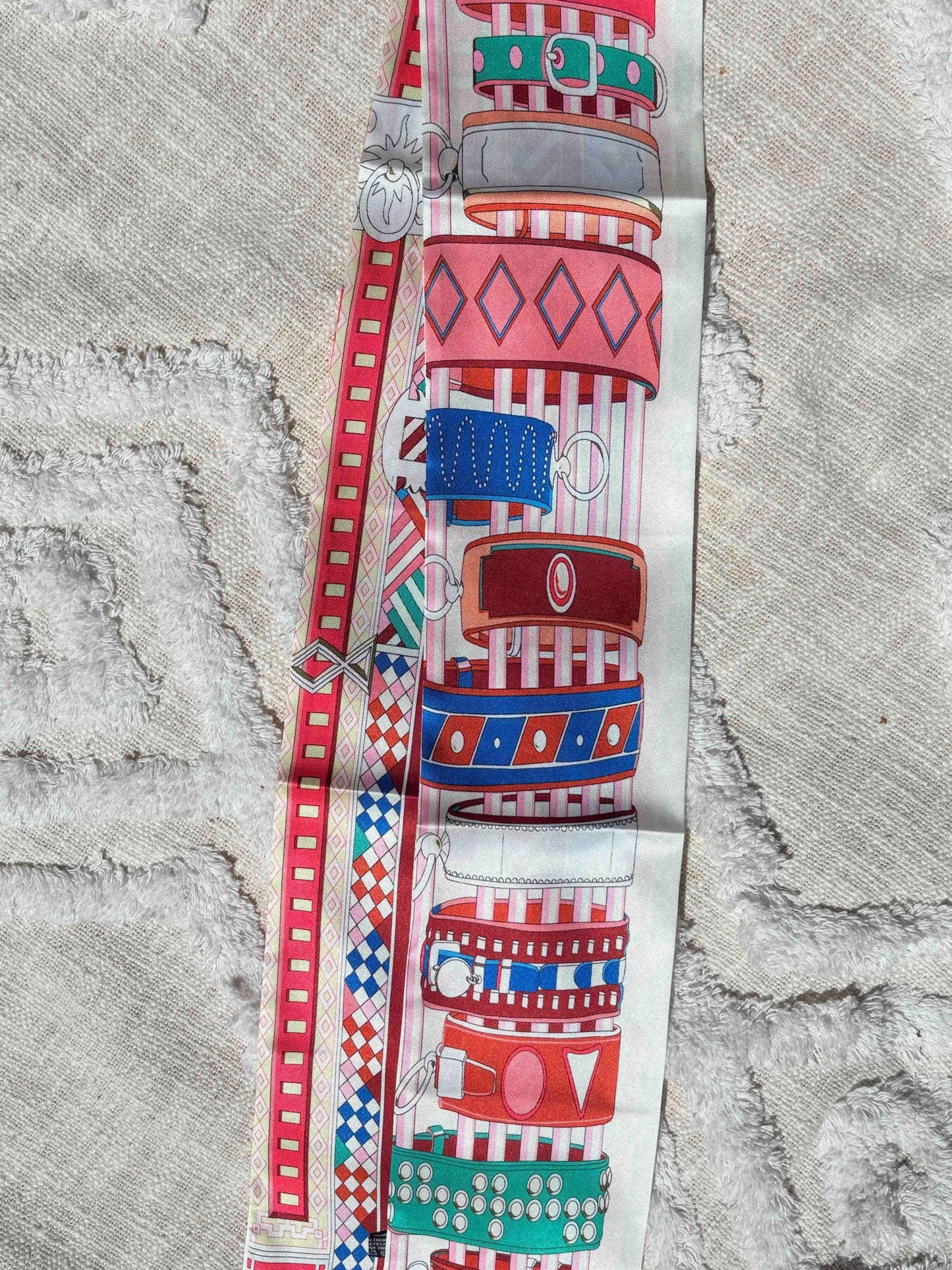 Foulards ceinture - Beige et multicolore