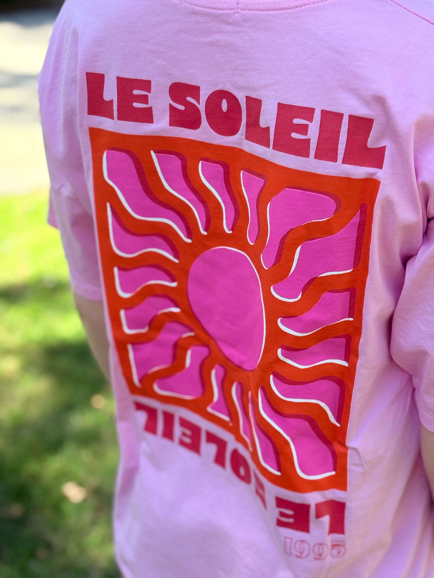 T-shirt soleil rose