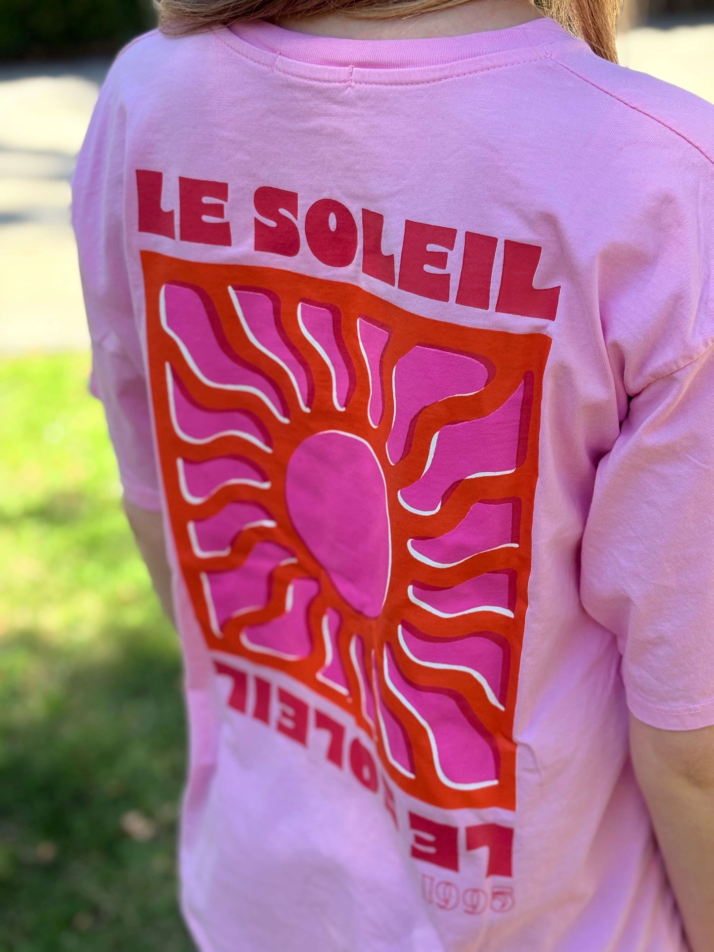 T-shirt soleil rose