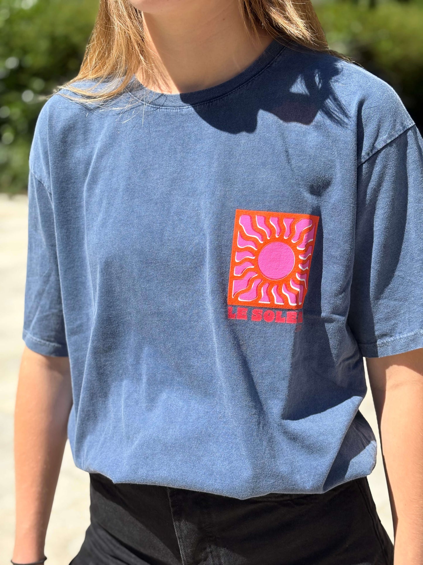 T-shirt coton imprimé soleil tendance
