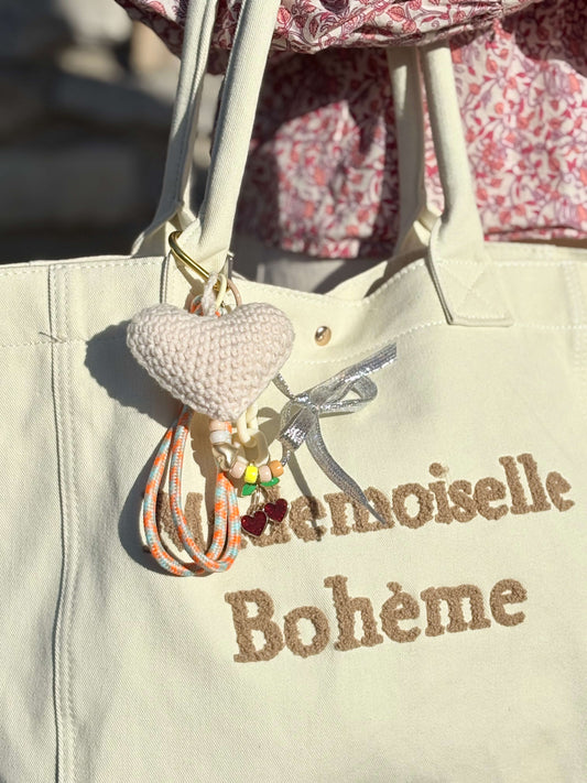 Grigri de sac Coeur blanc
