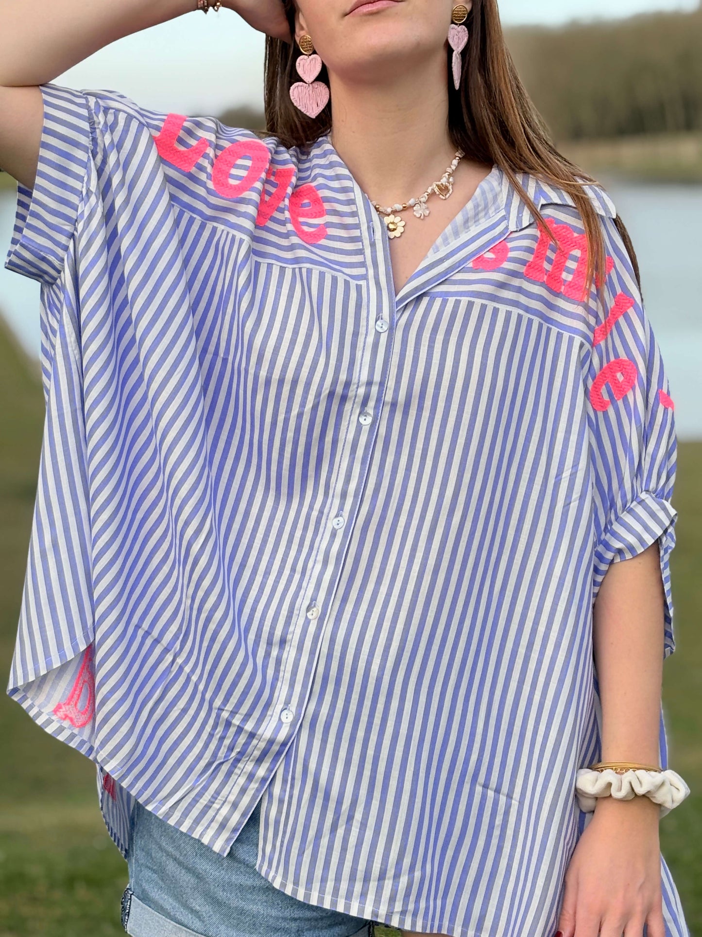 Chemise légère oversize style estival