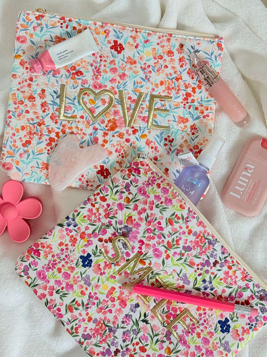 Grande pochette AMOUR orange