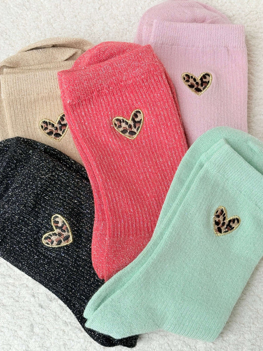 Chaussettes LÉO fuchsia