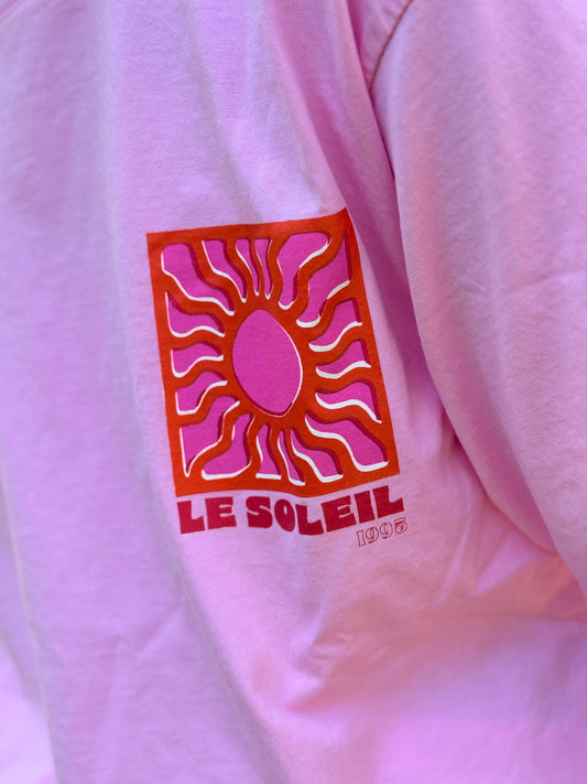 T-shirt soleil rose