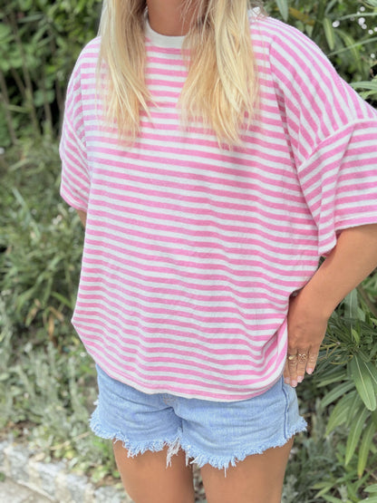 T-shirt éponge BOAT rose