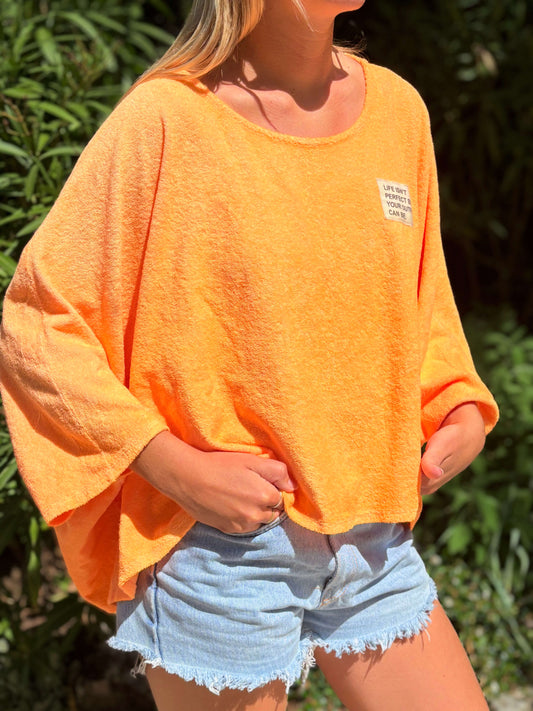 Top éponge SUN orange